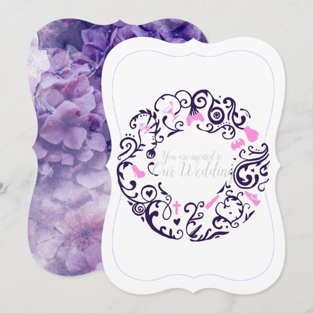 Faire-part de mariage (Devant / Derrière)