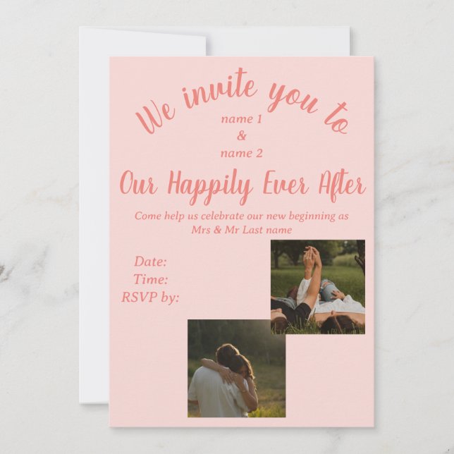 Faire-part de mariage (Devant)