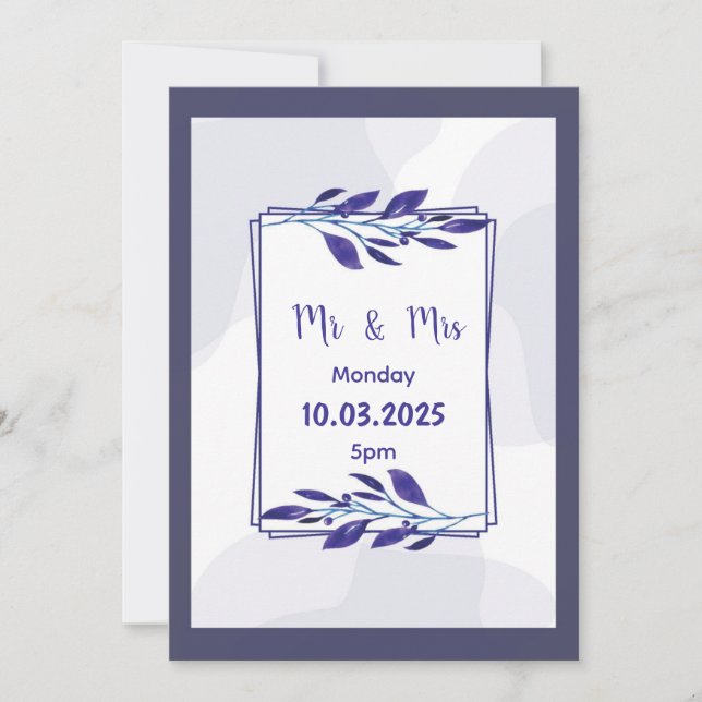 Faire-part de mariage (Devant)