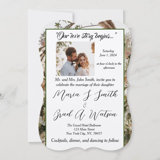 Faire-part de mariage (Devant)