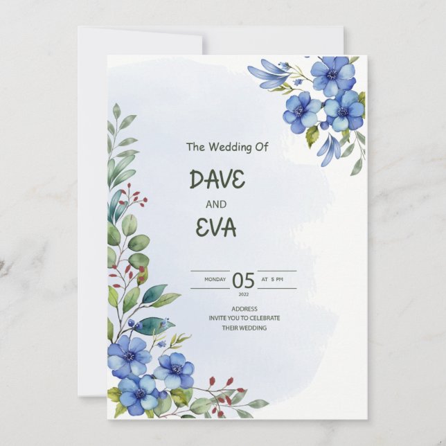 Faire-part de mariage (Devant)