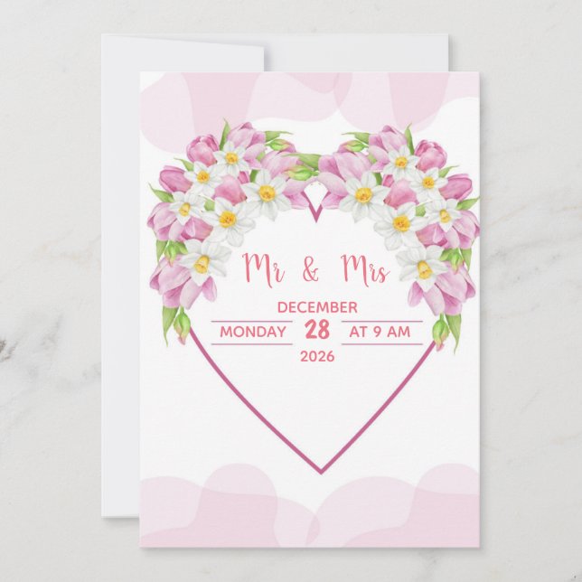 Faire-part de mariage (Devant)