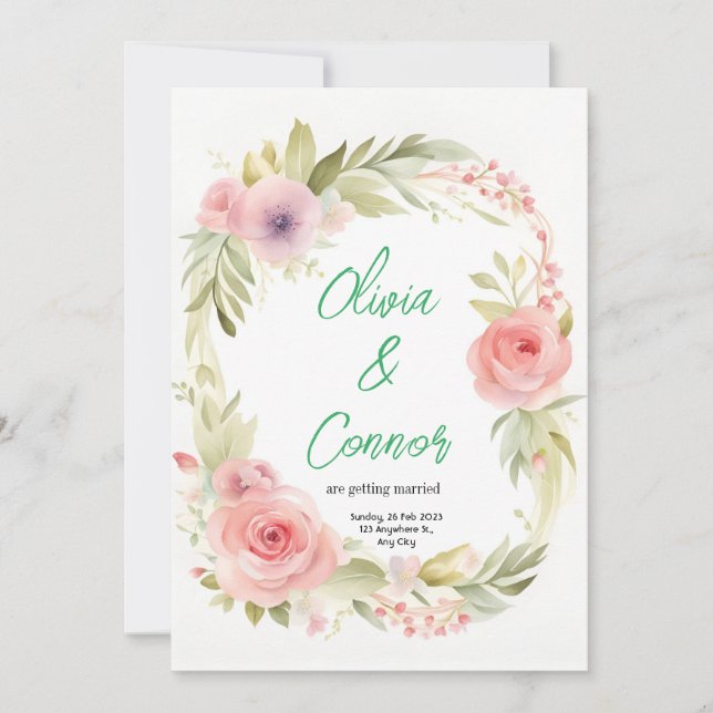 Faire-part de mariage (Devant)