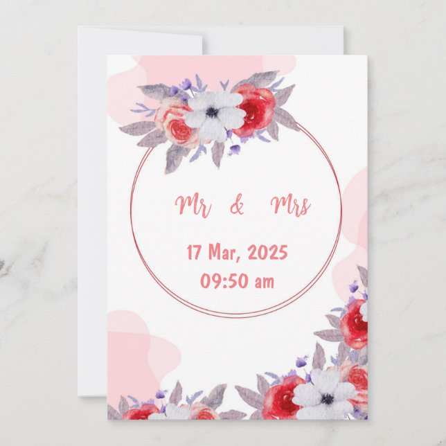 Faire-part de mariage (Devant)