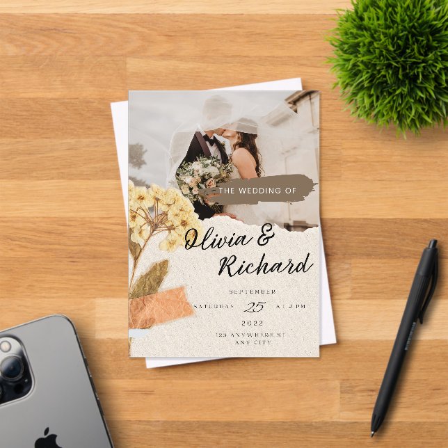 Faire-part de mariage 2026 (Insitu (Carte d'invitation))