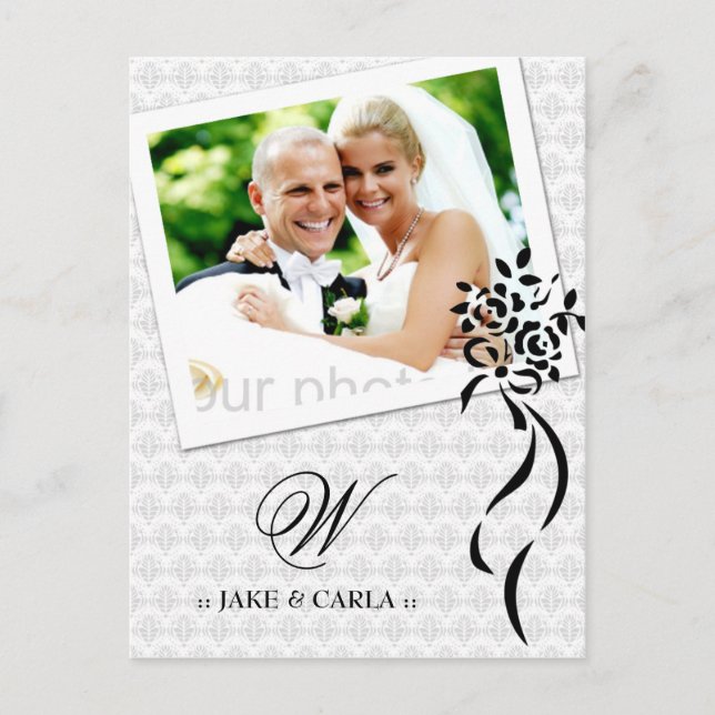 Faire-part de mariage 311-MONOGRAMME (Devant)