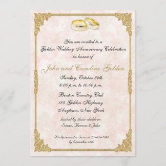 Faire-part de Mariage 50e Anniversaire