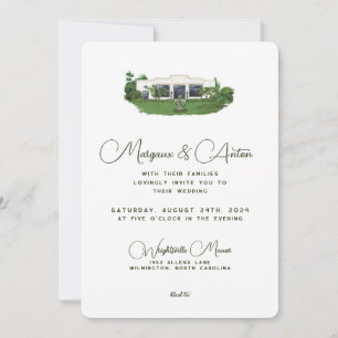 Faire-part de mariage 5x7 - Wrightsville Manor