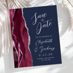 Faire-part de mariage à budget maîtrisé Agate Bord