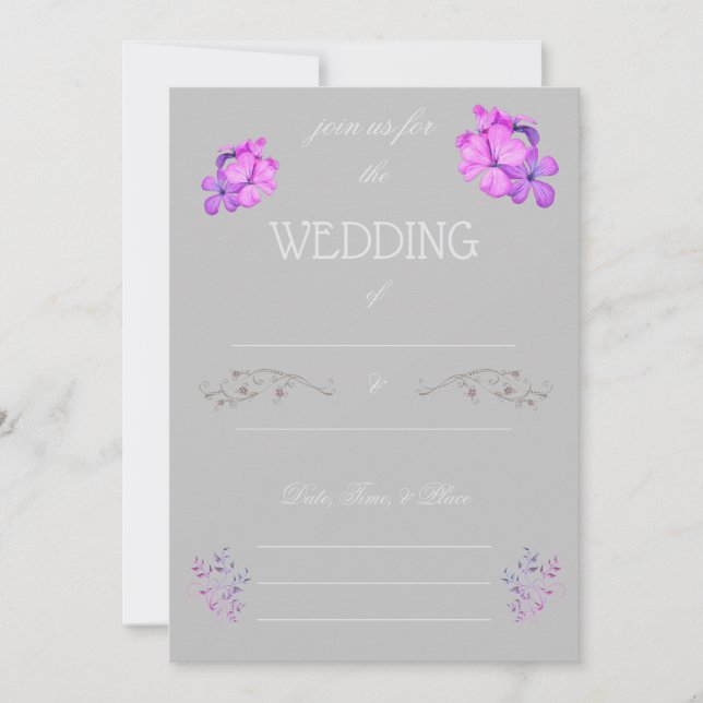 Faire-part de mariage à compléter  (Devant)