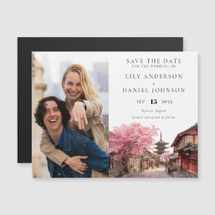 Faire-part de mariage à Kyoto au Japon avec photo
