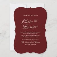 Faire-part de mariage à la calligraphie Old Money
