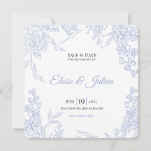 Faire-part de mariage à la chinoiserie de Prairie