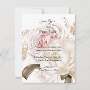 Faire-part de mariage à la palette de couleurs dou