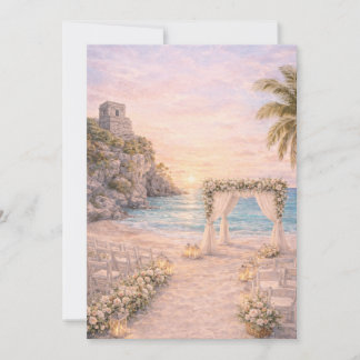 Faire-part de mariage à la plage de Tulum | Modifi