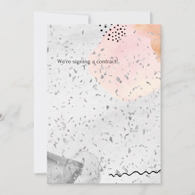 faire-part de mariage à l'aquarelle (Devant)