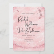 Faire-part de mariage à l'aquarelle dans les tons