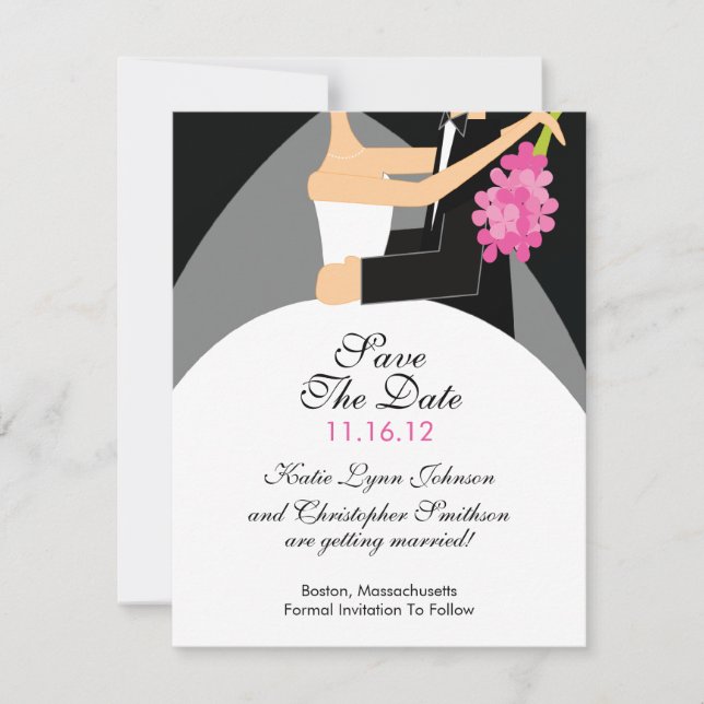Faire-part de mariage à l'avance Mariée & Marié (Devant)
