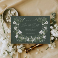 Faire-Part de Mariage à l'avance Sage Garden