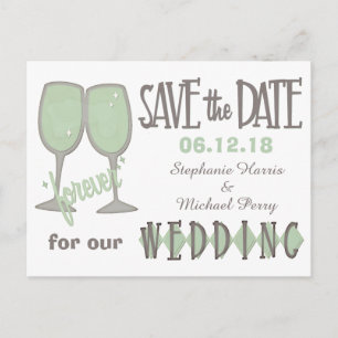 Faire-Part de Mariage à l'avance Verres à Vin Capr