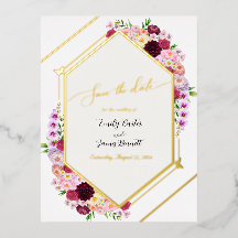 Faire-part de mariage à l'unité avec feuille de pi