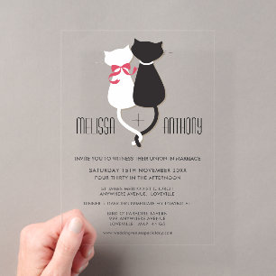 Faire-part de mariage à monogramme pour un couple 