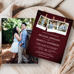 Faire-part de mariage à petit budget avec photo en