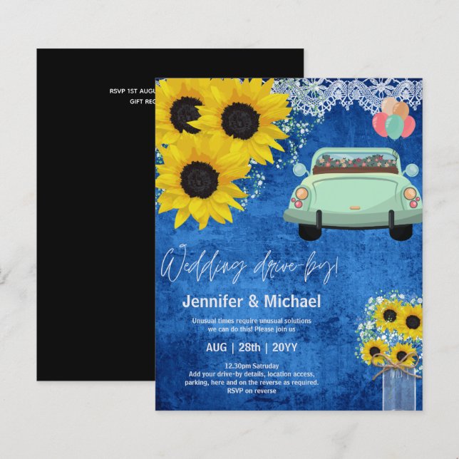 Faire-Part de Mariage à Petit Prix - Couple de Des (Devant / Derrière)