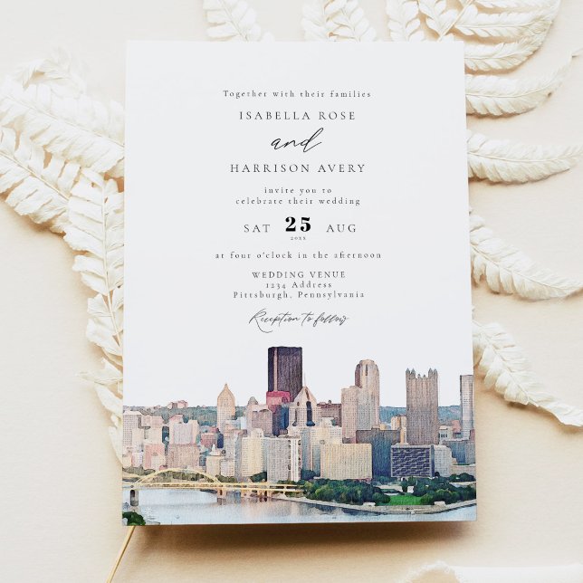 Faire-part de mariage à Pittsburgh Pennsylvanie su (Créateur téléchargé)