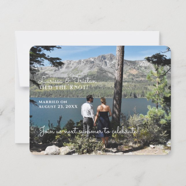 Faire-part de mariage à retenir la date (Devant)