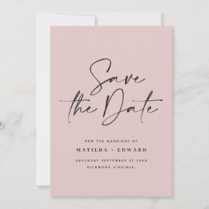 Faire-part de mariage à typographie manuscrite mod