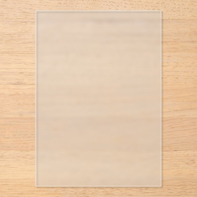 Faire-part de mariage acrylique givré Premium (Recto)