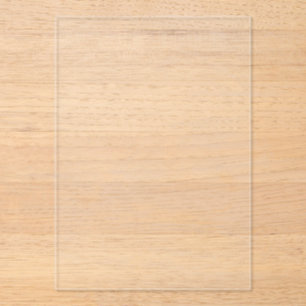 Faire-part de mariage acrylique transparent Premiu