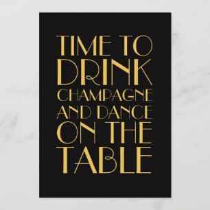 Faire-part de mariage Années folles