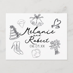 Faire-part de mariage anniversaire de mariage dood
