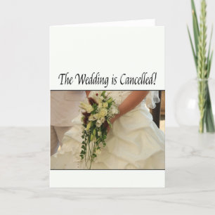 Faire-part de mariage annulé