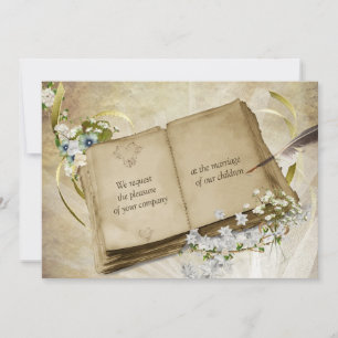 Faire-part de mariage antique