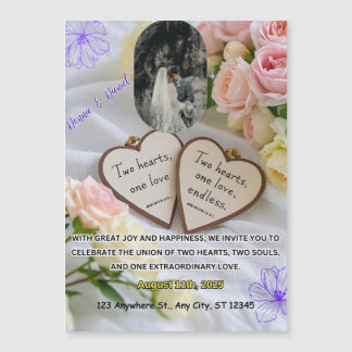 Faire-part de mariage Aquarelle douce