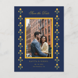 Faire-part de mariage aquarelle Souci 