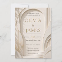Faire-Part de Mariage Arche Moderne