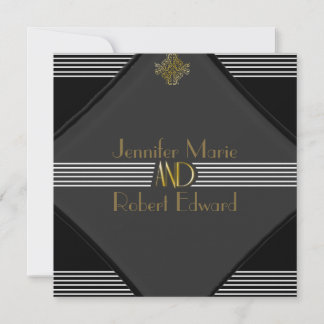 Faire-part de mariage Art déco Posh