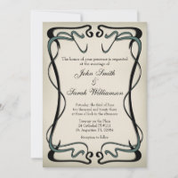 Faire-part de mariage Art nouveau