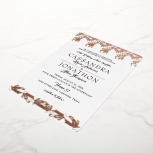 Faire-part de mariage - Art Nouveau & Poème 5