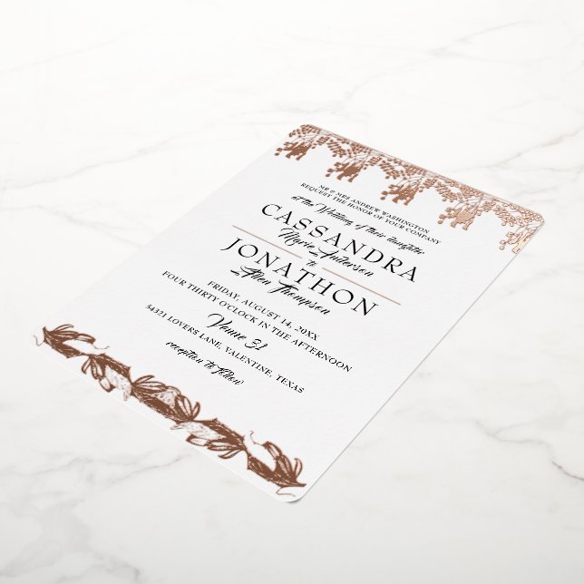 Faire-part de mariage - Art Nouveau & Poème 5 (Rotation)