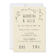 Faire-part de mariage artisanal