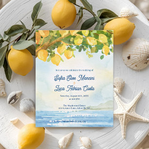 Faire-part de mariage au citronnier méditerranéen