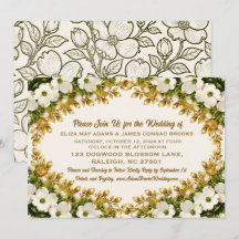 Faire-part de mariage au cornouiller de Caroline d