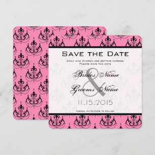 Faire-part de mariage au lustre rose