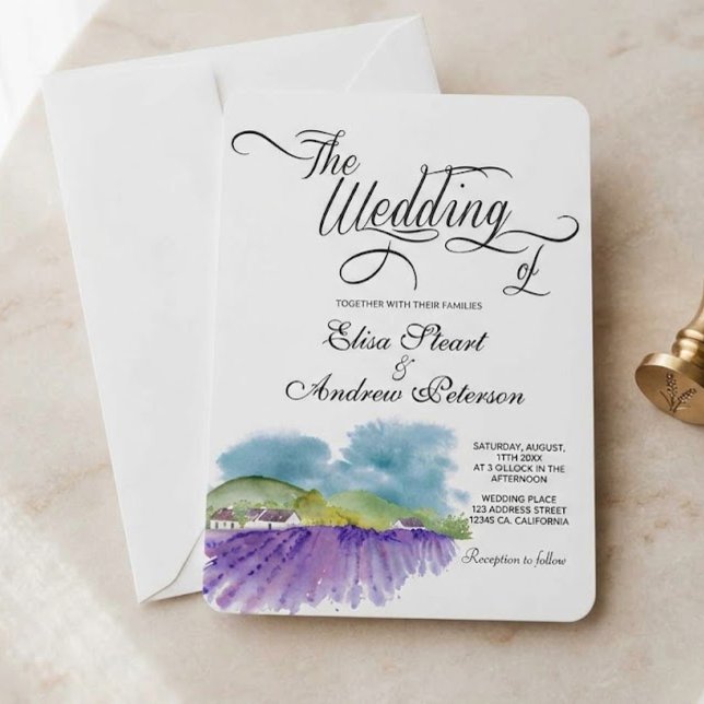 Faire-part de mariage au vignoble toscan (Créateur téléchargé)