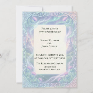 Faire-part de mariage Aurora Celtic Thistle